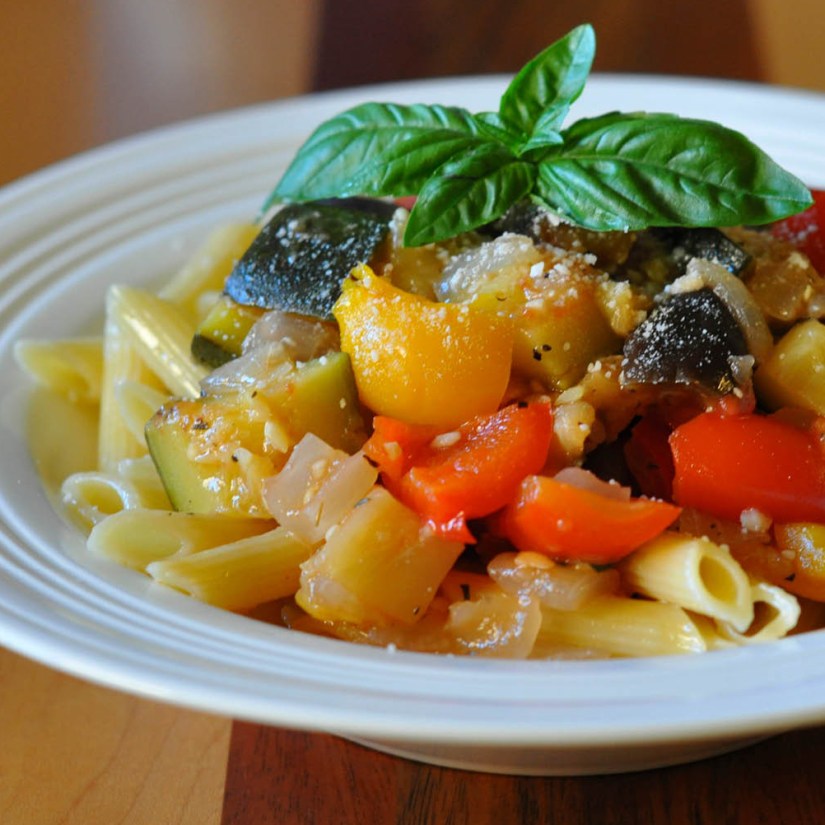 Ratatouille Over Penne