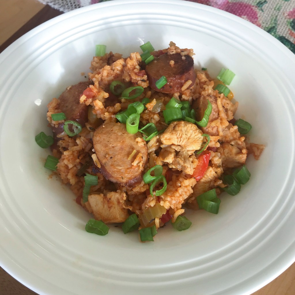 One Pot Chicken and Sausage Jambalaya
