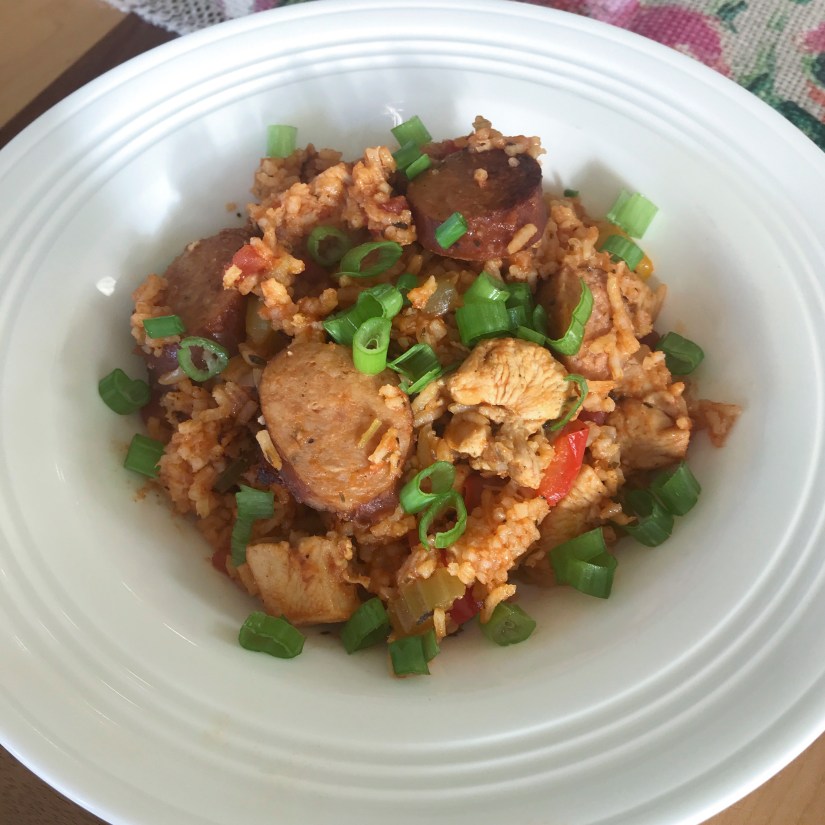 One Pot Chicken and Sausage Jambalaya