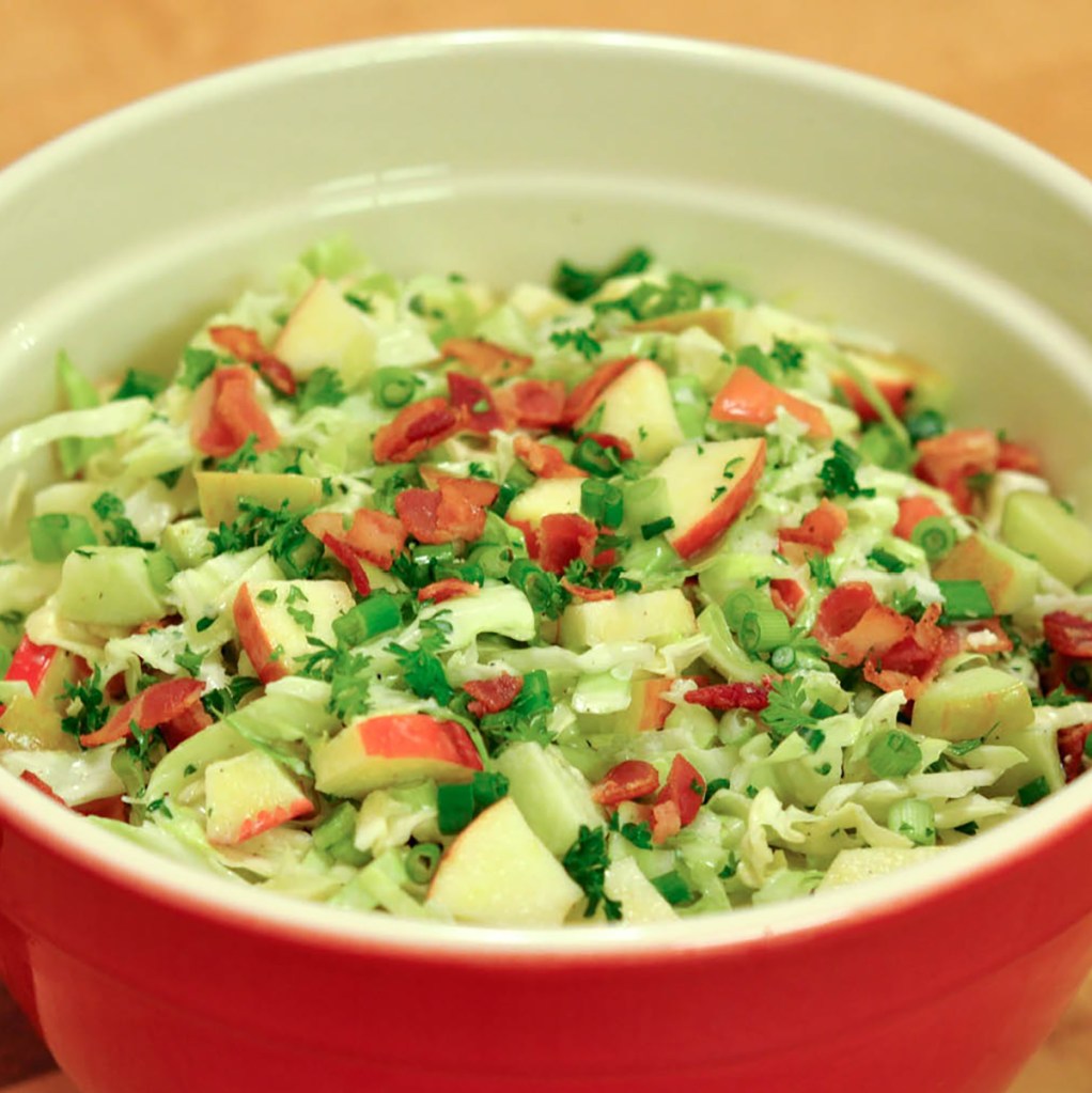 Crunchy Apple Bacon Coleslaw