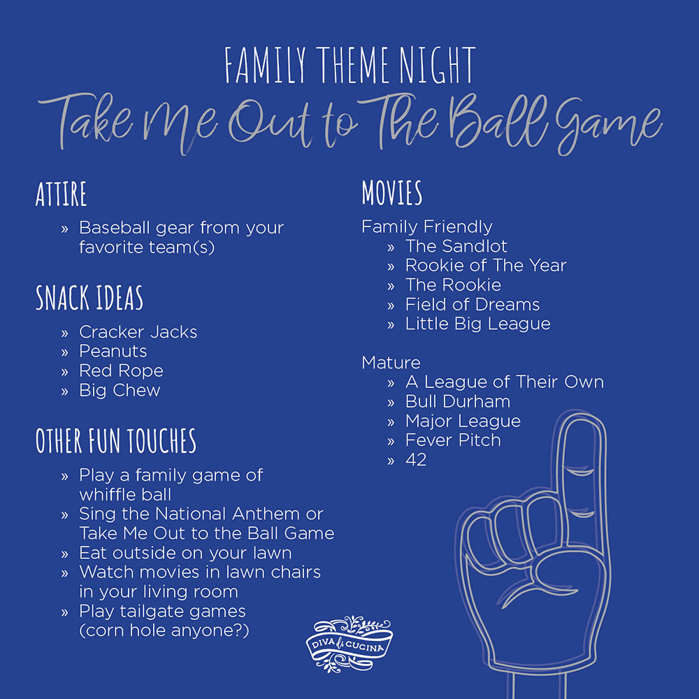Family Theme Night—Take Me Out to The Ball Game