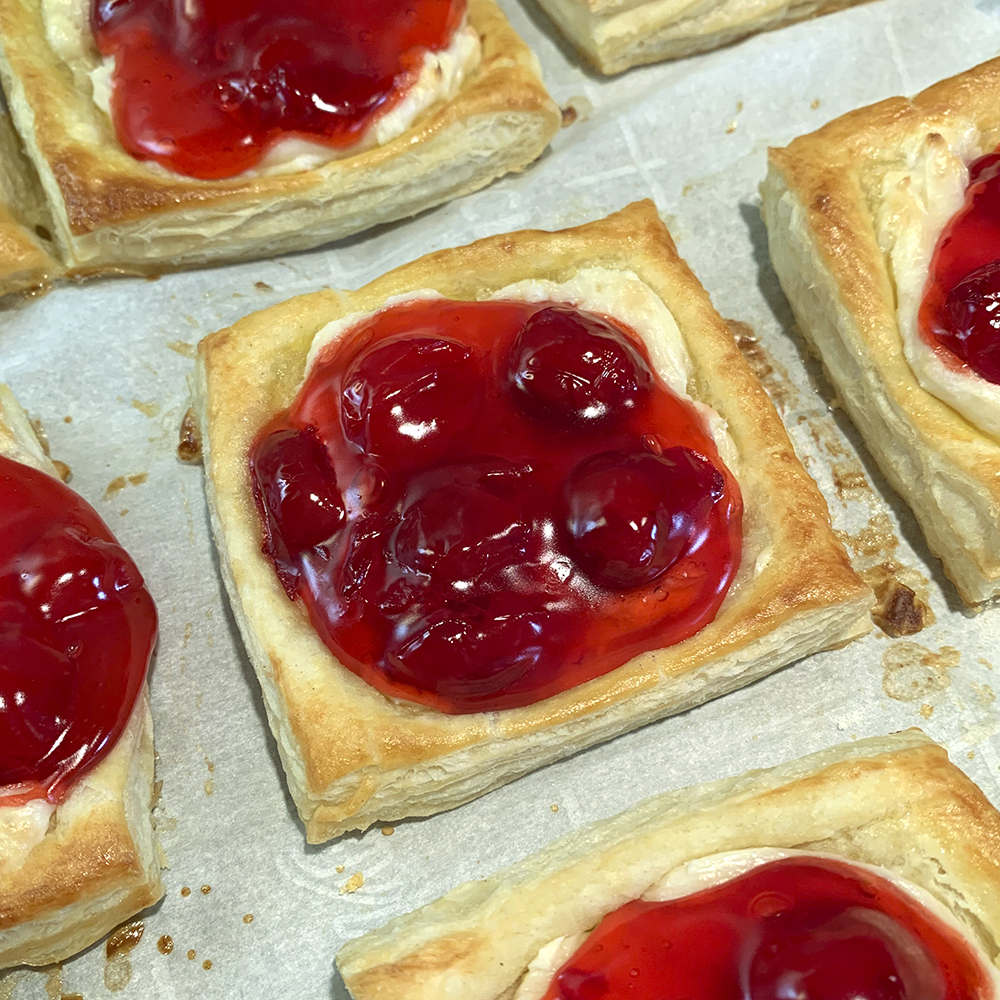 Cherry Cream Cheese Danishes