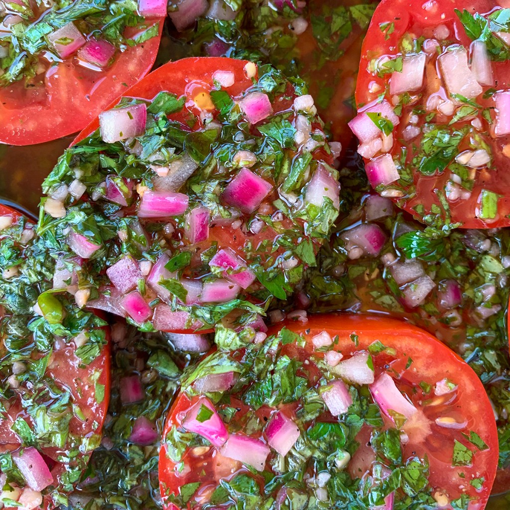 Summertime Marinated Tomatoes