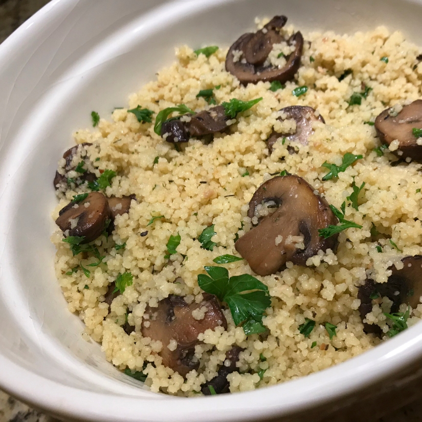 Recipe—Mushroom Garlic Couscous