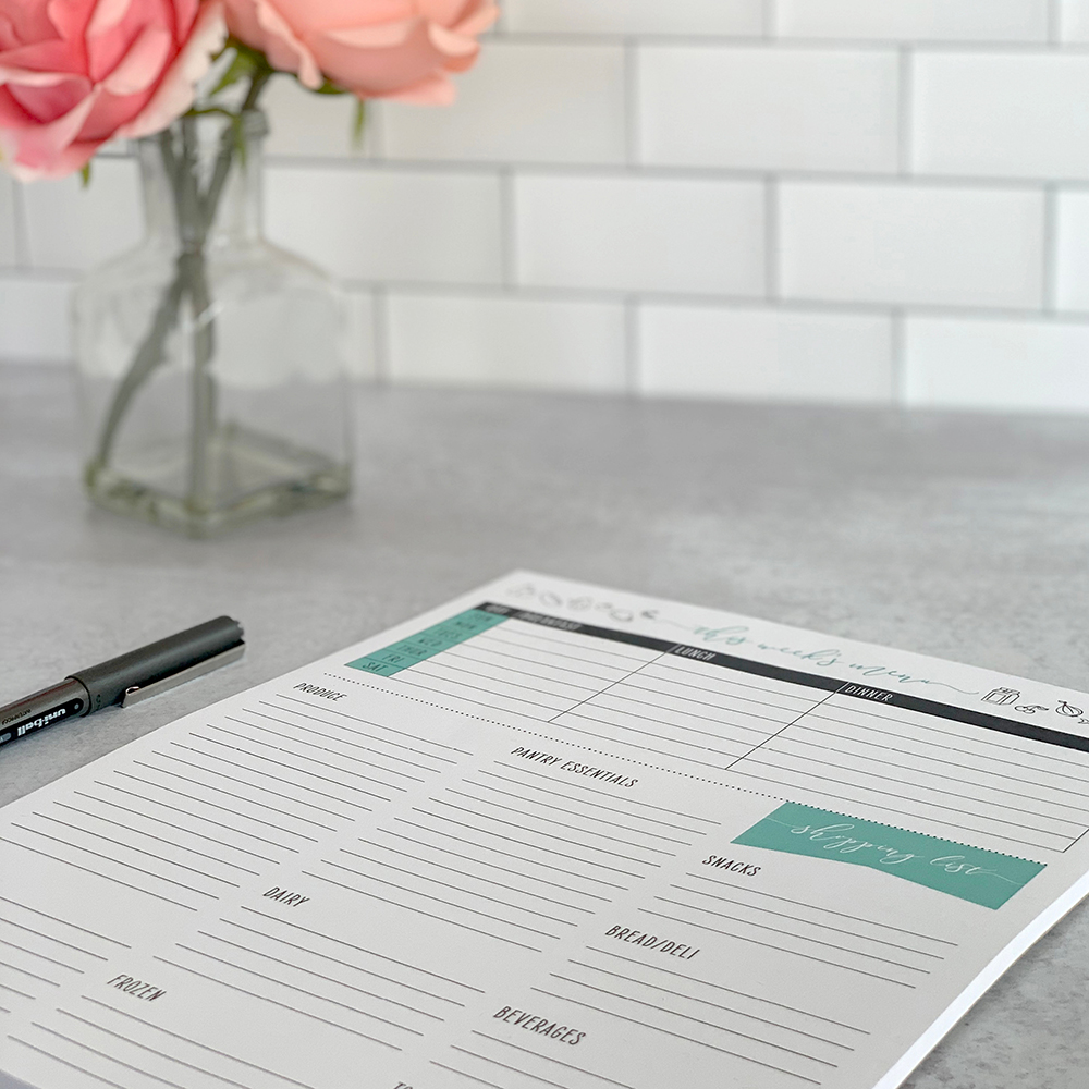 Meal Planning Notepad