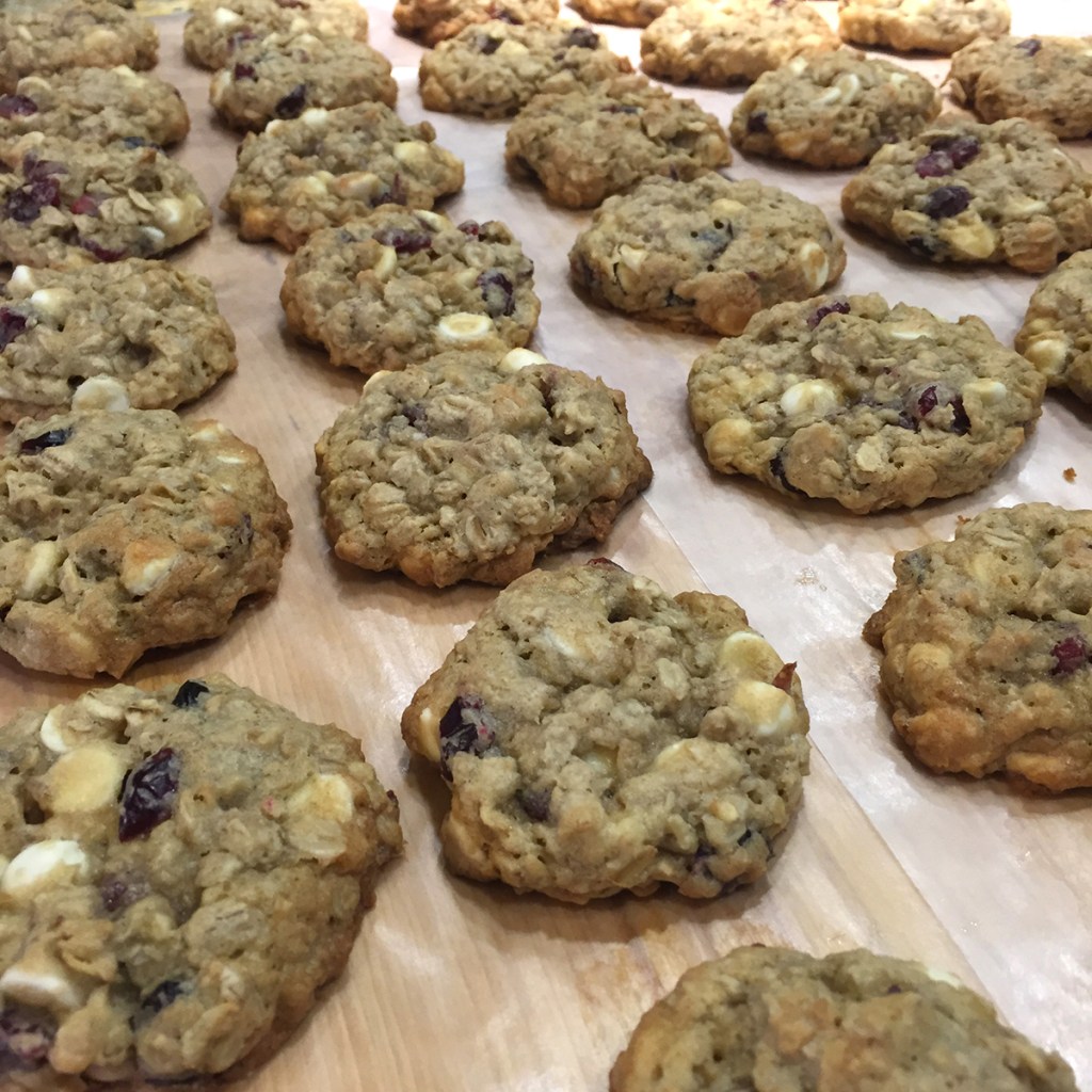 Craisin White Chocolate Chip Oatmeal Cookies